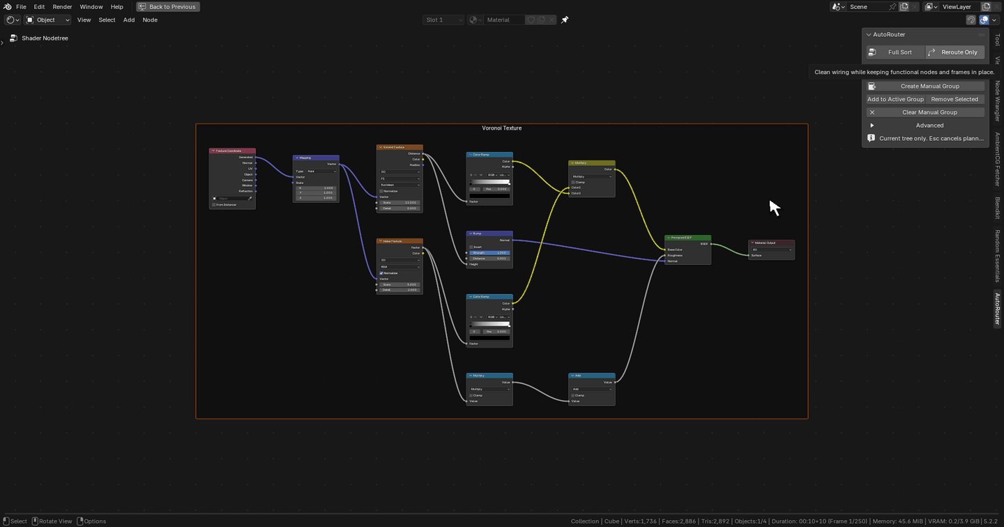 Recorded Blender Reroute Only tutorial