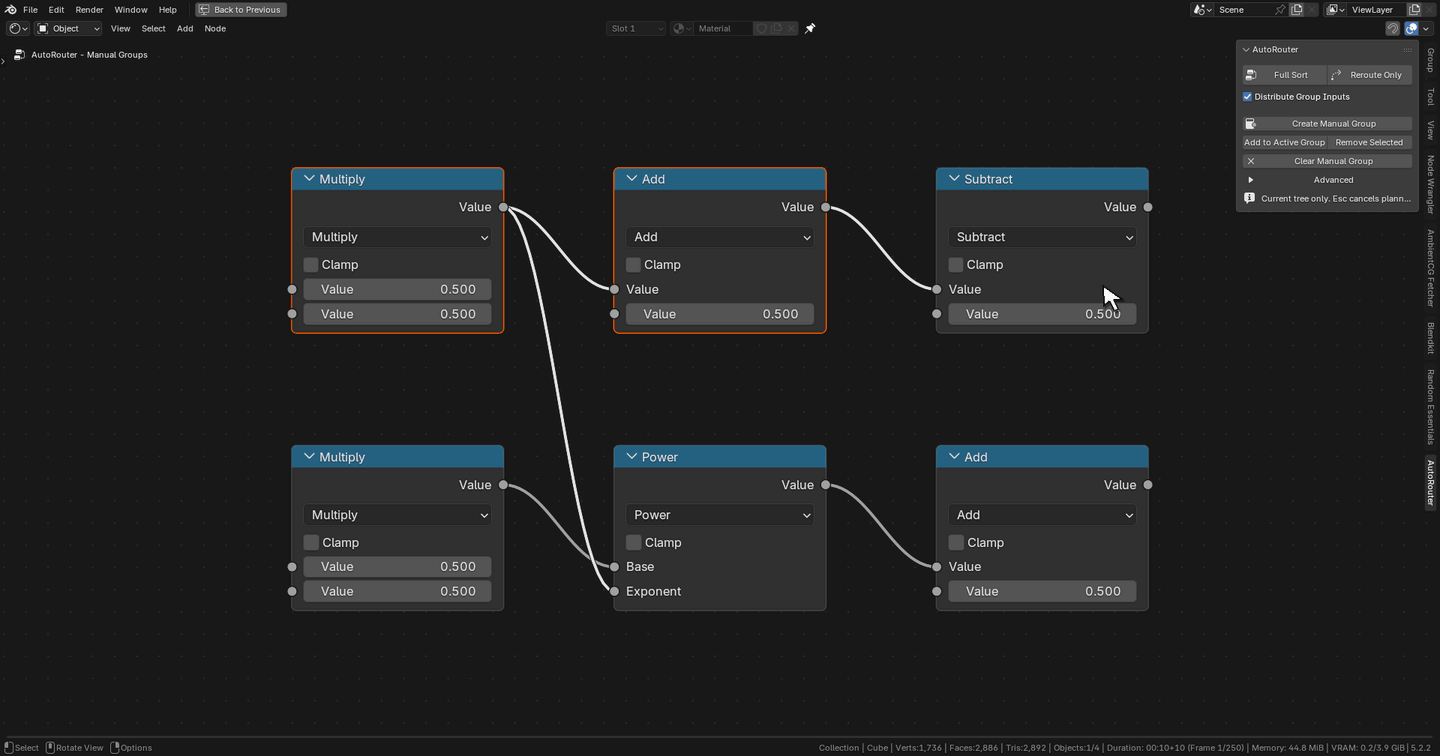 Create Manual Group demonstration