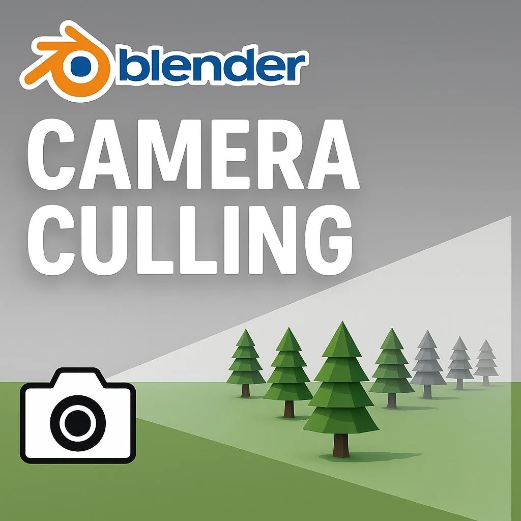 Camera Culling — A reusable object mask for selection and density control in Geometry Nodes.