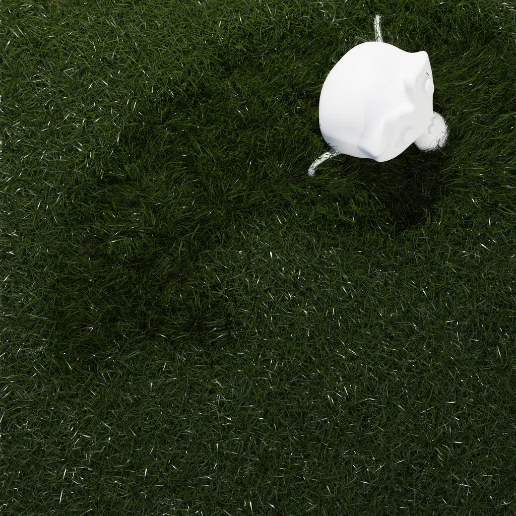 Interactive Grass — Wind-driven grass with collider bending, flattening, and lingering trails.
