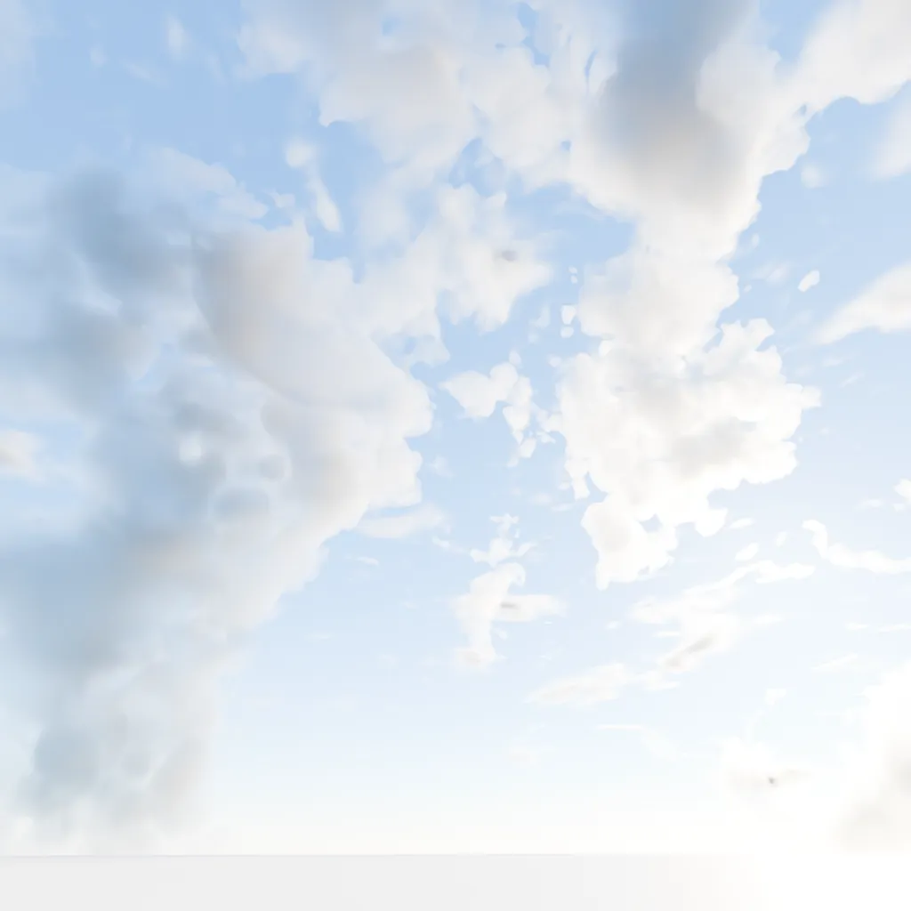 Procedural Cloud Sky Dome — A volumetric sky dome with three cloud layers and independent movement controls.