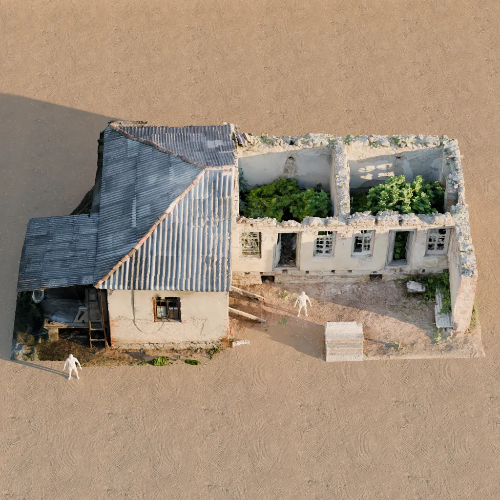 Ruined Rural House — A photogrammetry study of a weathered rural house and its exposed interior.